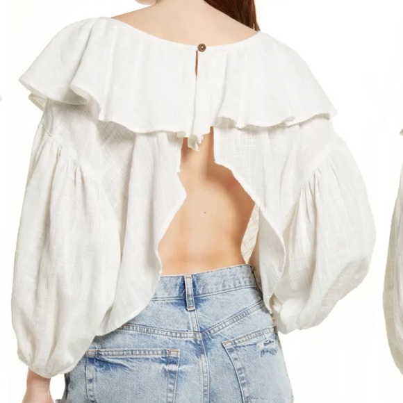 NWT Free People White Top • Size Small - Picture 4 of 7